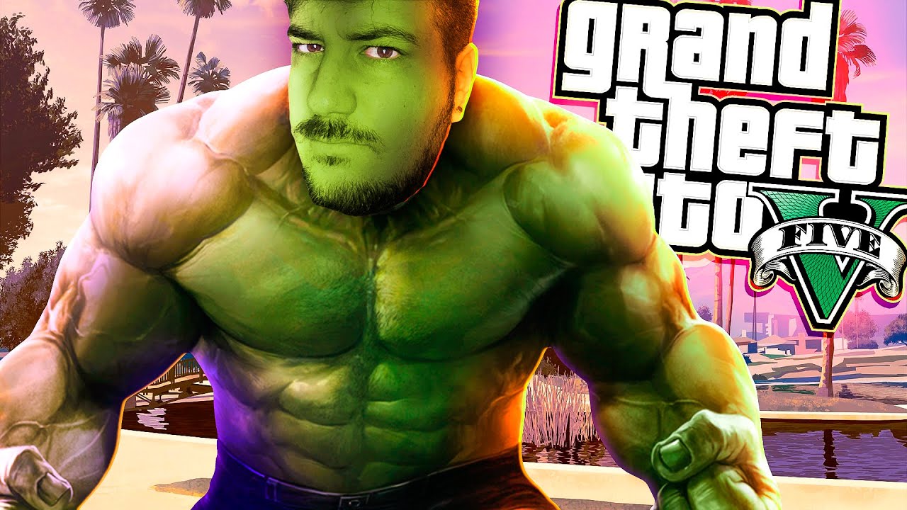 VIREI O INCRÍVEL HULK POR 1 DIA no GTA 5!!!