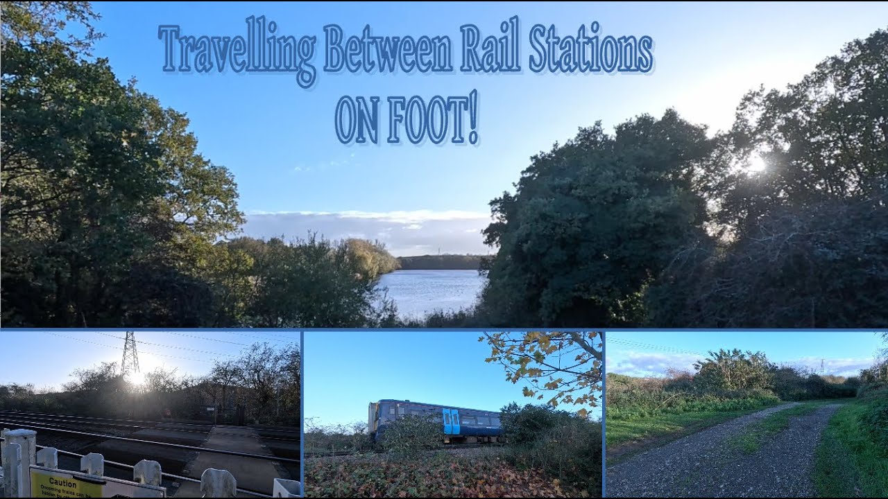 WALKING Between Strood and Aylesford Stations, Calling at ALL Stations Along The Way