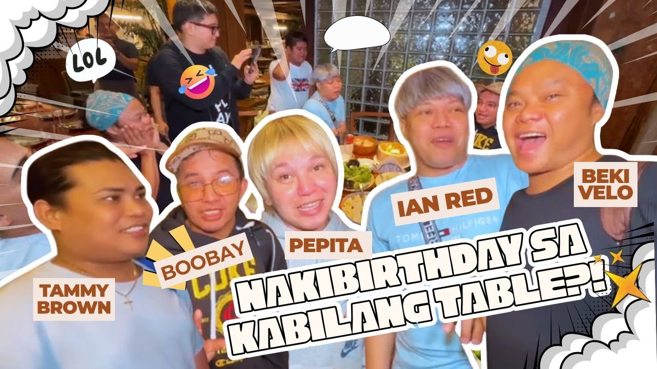 Ian Red, Tammy Brown, Beki Velo, Boobay,Pepita at mga Beksfriends ko Nakibirthday sa Kabilang Table!