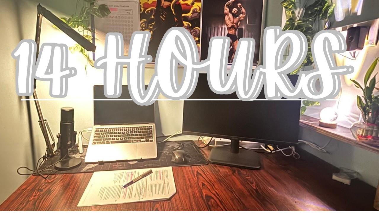 Live Study with me 14 hours| UPSC | 50/10 Pomodoro ⏰️ | Rain Sound ⛈️