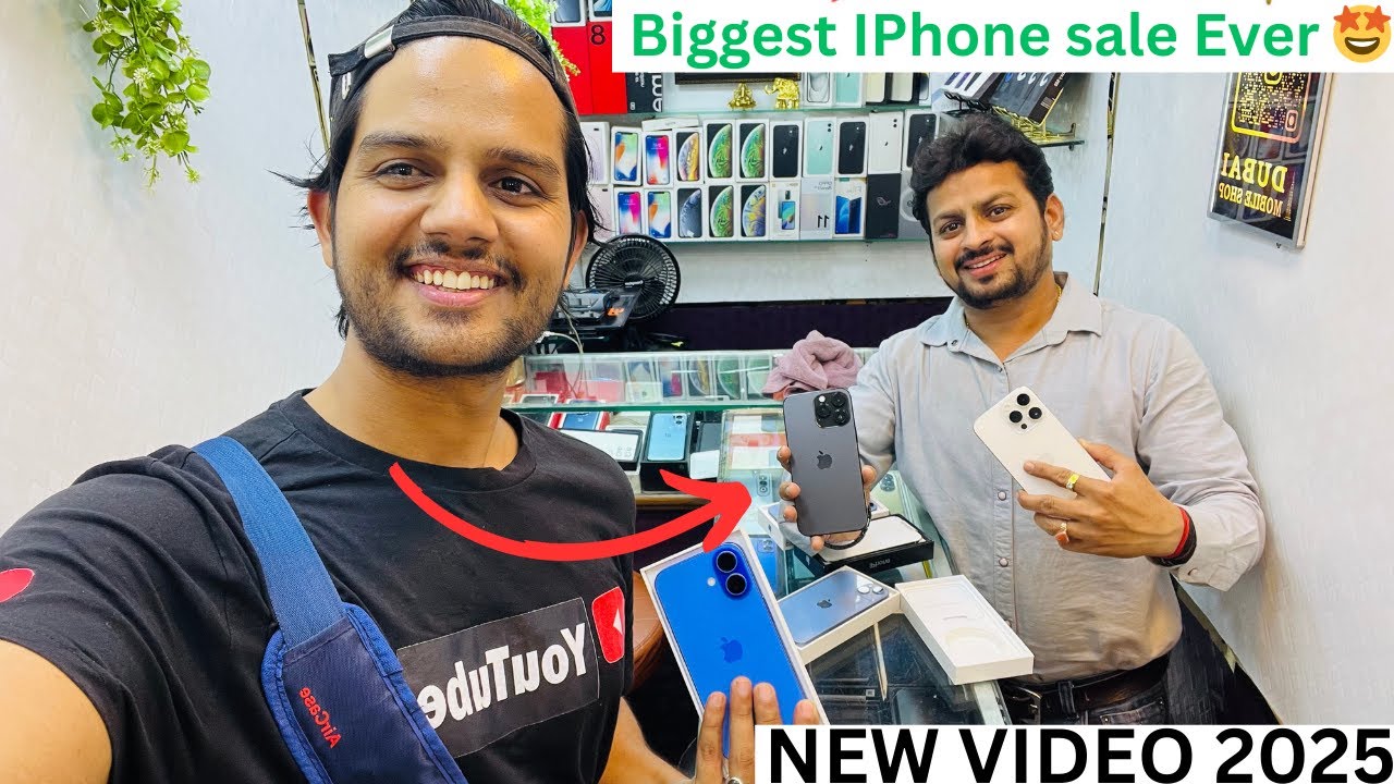 biggest sale ever on new iPhone l new 2025 l Indore dollar market #iphone #usedphones #viralvideo