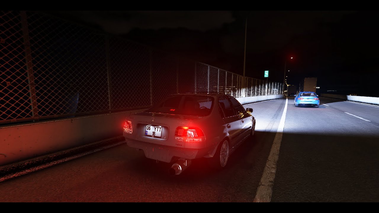 Kibariye -  Gidemem | Honda Civic 1.6i ES | Assetto Corsa | Tünel
