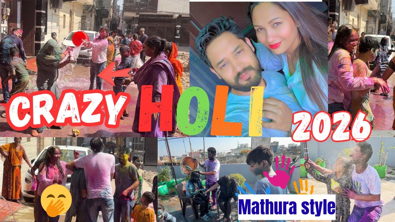 Holi Vlog 2026 💛 | कपड़े फाड़ होली 🤣| Itni Masti Expect Nahi Thi 😍
