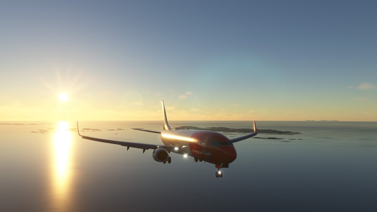 (MSFS) 737-800 Landing in Bod&oslash;, Norway [ENBO]