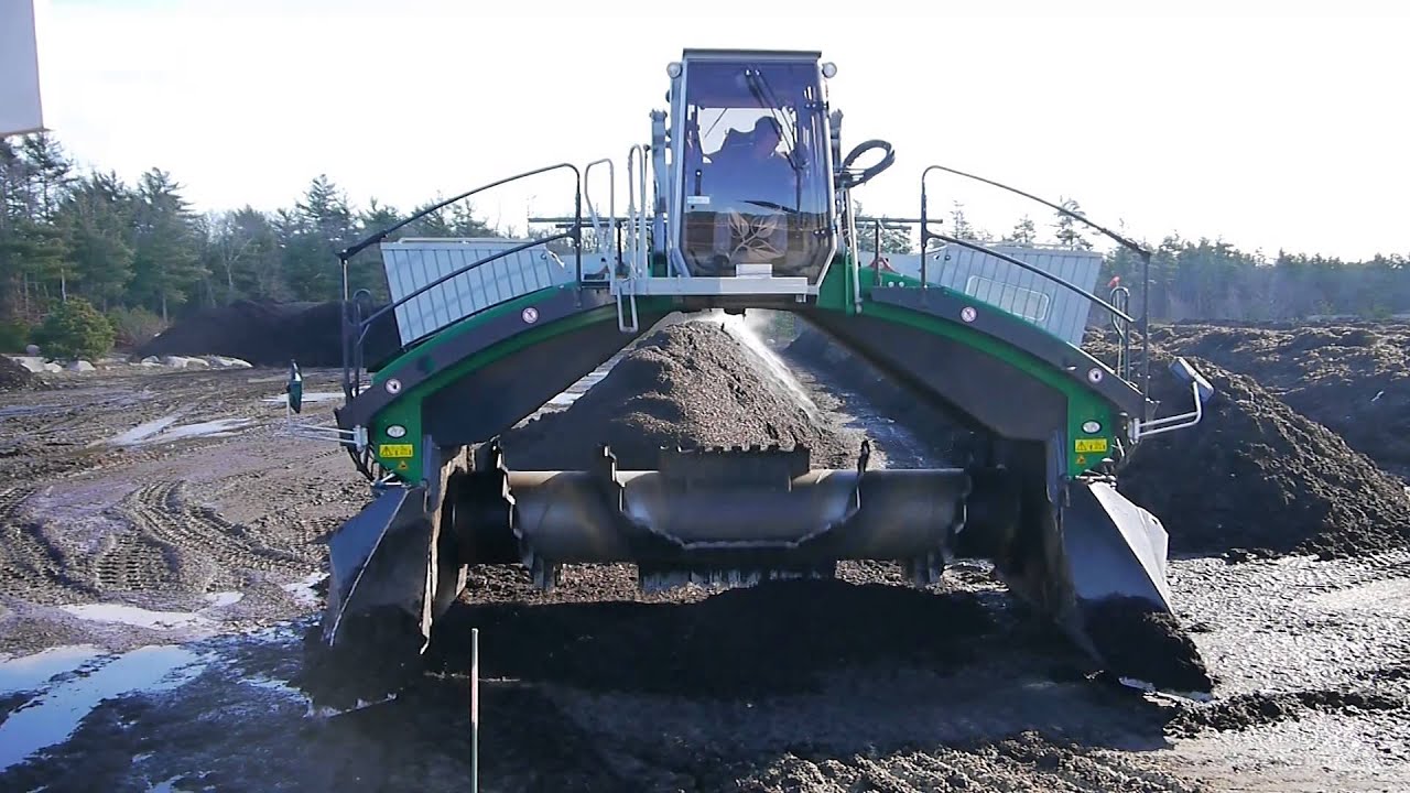SCS Engineers Compost Turner in Action