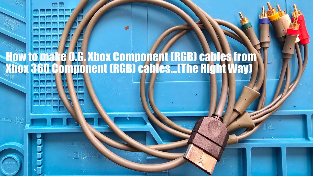 How to make O.G. Xbox Component (RGB) Cables out of Xbox 360 Component Cables (The right way)