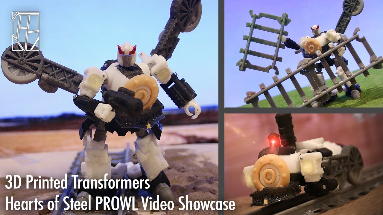 Transformers 3D Printed Hearts of Steel Prowl Video Showcase