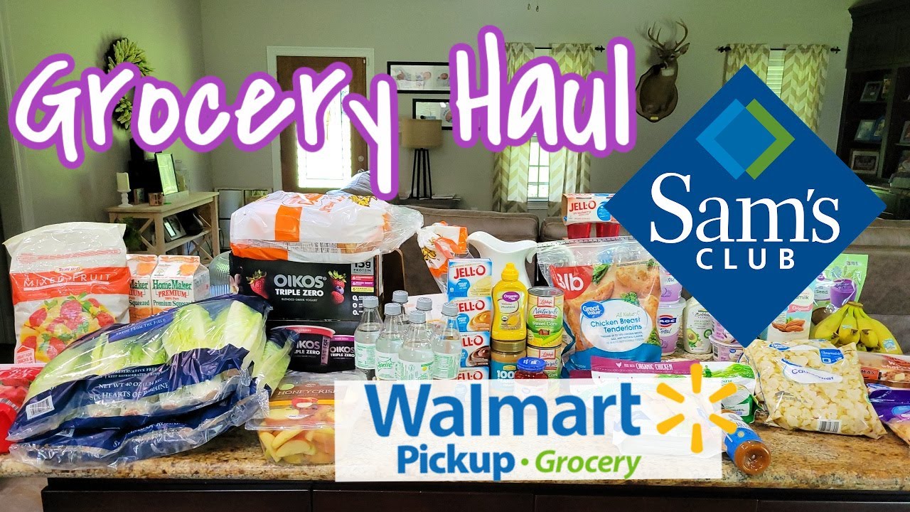 SAM'S CLUB GROCERY HAUL | WALMART GROCERY PICKUP | NICOLE BURGESS GROCERY HAUL