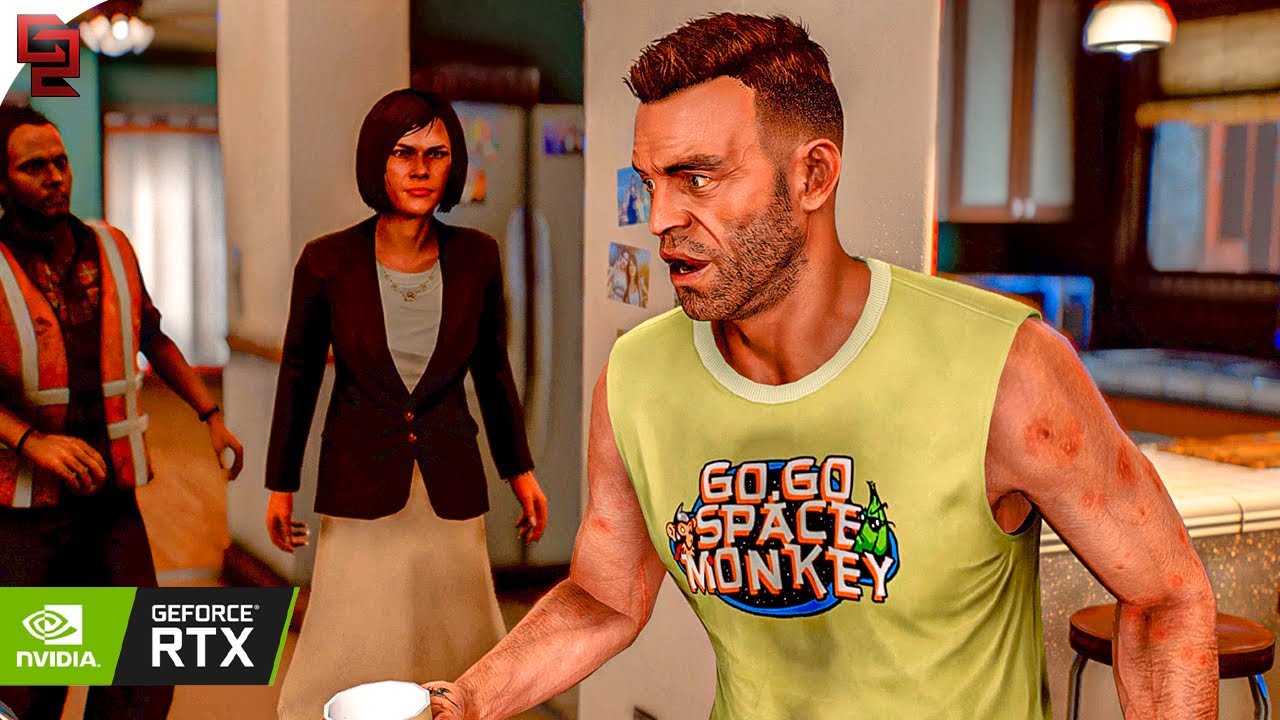 GTA V: 'Hang Ten' Mission in 8K! Maxed-Out Gameplay Ultra Ray Tracing Graphics MOD