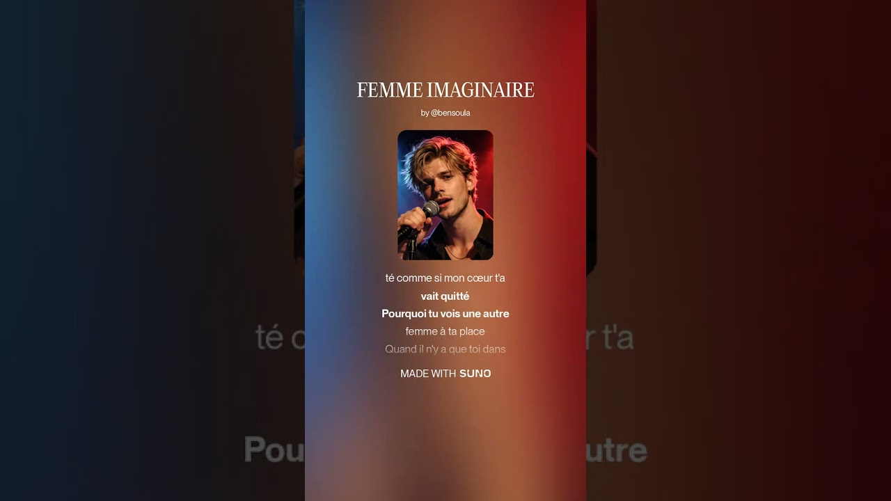 FEMME IMAGINAIRE🎤#francechansons #chansonsfrançaises #viralmelodys