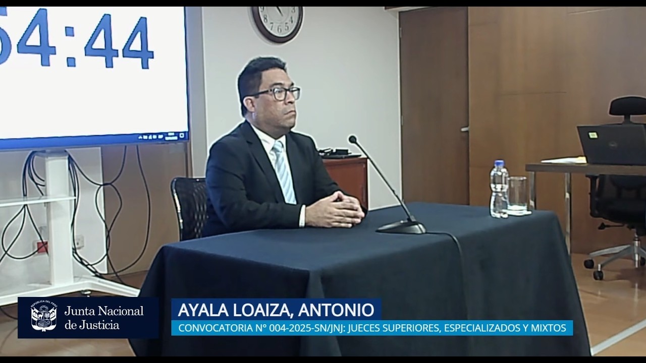 JNJ: Entrevista a Antonio Ayala Loayza | Convocatoria 004-2025-SN/JNJ