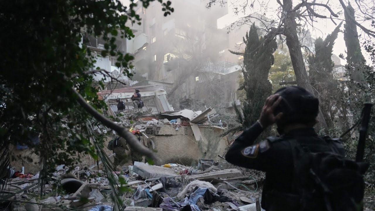 At least nine people injured in an Iranian missile strike on Israel