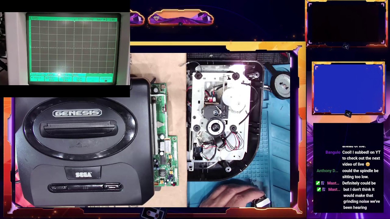 Sega CD Fixes Series #5 -  Part 2 - Sega CD Model 2 - CD Rom Only Spins Briefly - New Laser Install