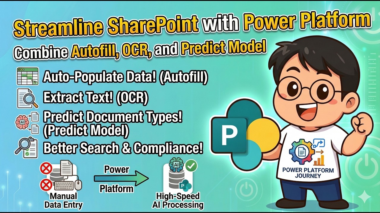 สอนทำ SharePoint OCR & Autofill: ดึงข้อมูลจากเอกสารลง List อัตโนมัติ!