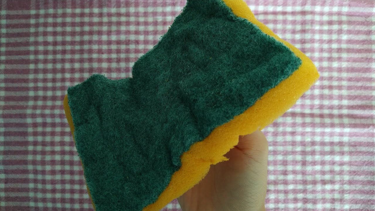 Bleached Big Classic Sponge Dry Ripping | Sponge ASMR