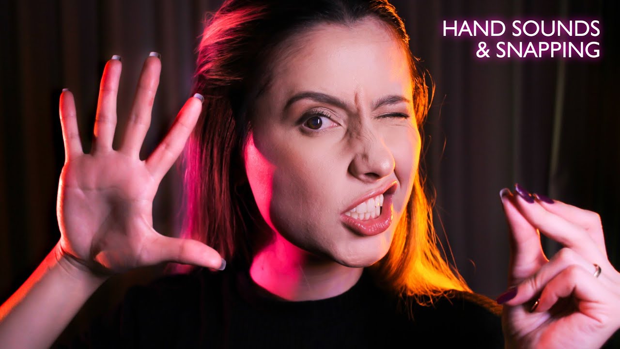 ASMR [A LITTLE BIT FAST] HAND SOUNDS, SNAPPING AND FINGER FLUTTERING ✨ NO TALKING