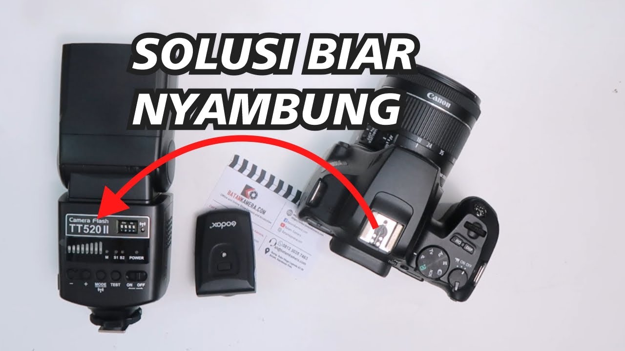 Solusi Flash Godox TT520 II Bisa di Kamera Canon 4000D, 3000D, 250D, 200D II, 1500D, 2000D Seri Baru