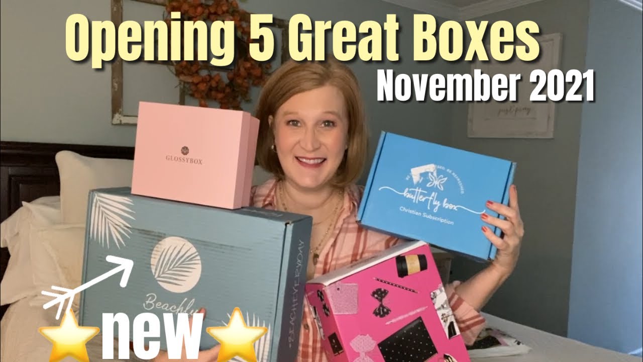 Unboxing 5 Great Subscription Boxes | November 2021 | Giveaway