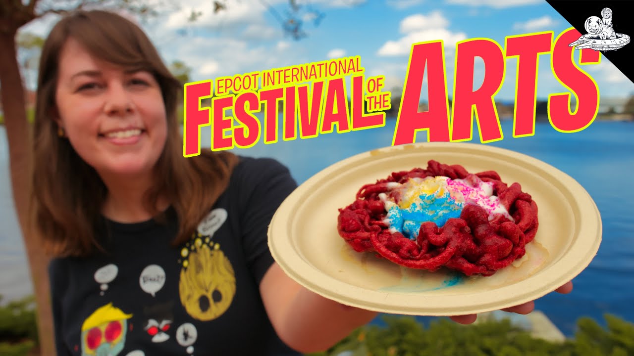 Eating Colorful Food at EPCOT Festival of the Arts