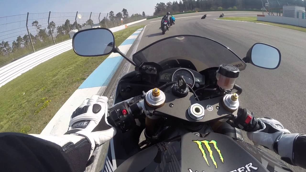 Yamaha R6 RJ15 Onboard Hockenheim Touristenfahrten