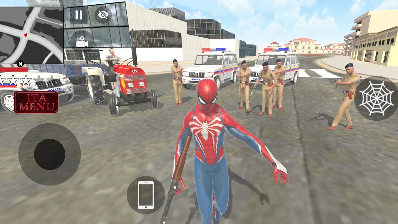 Spider man 🕸️ vs police 🚨 bx 7 game 🎮 play 