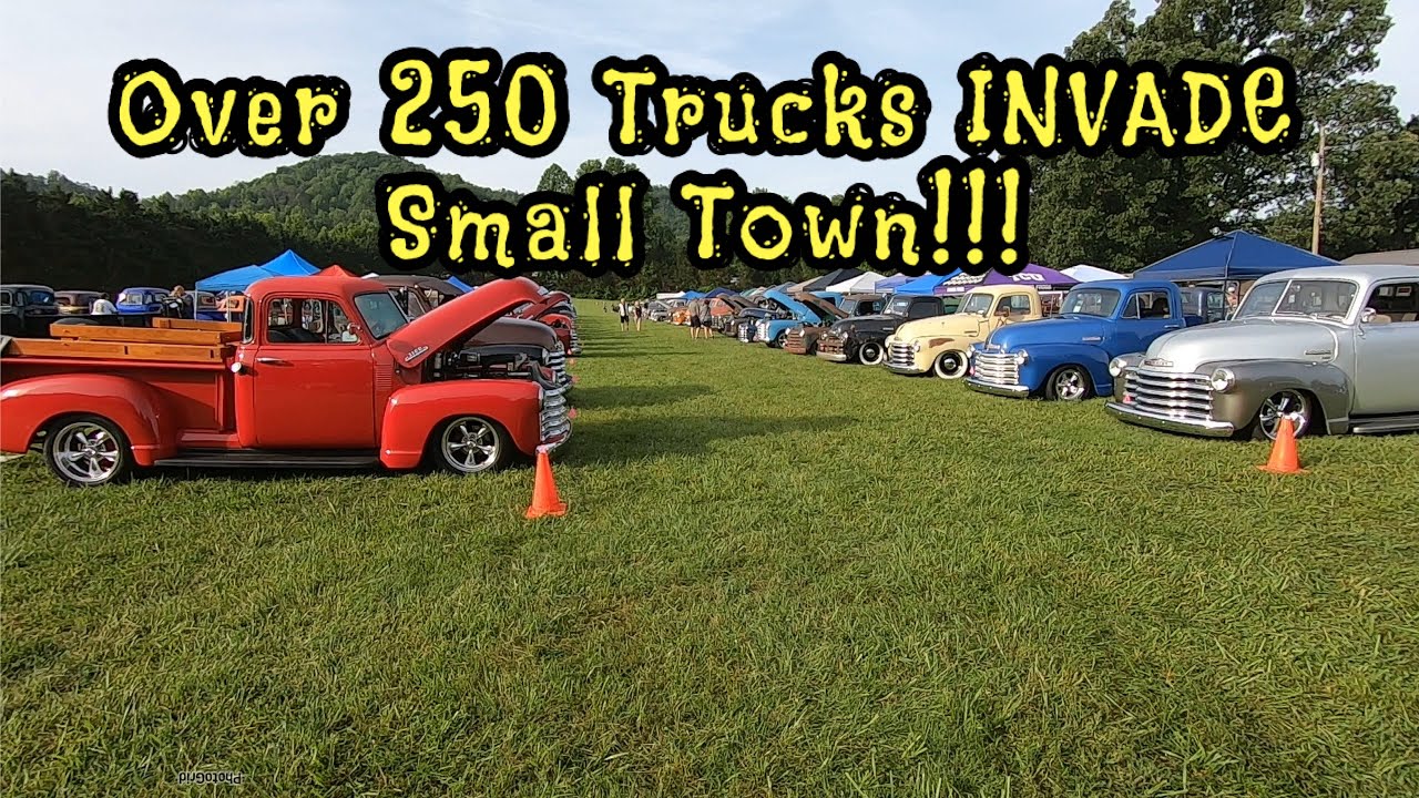 Over 250 Old GM Trucks INVADE Small Town!!! Smoky Mtn Nationals ‘24 Pt2