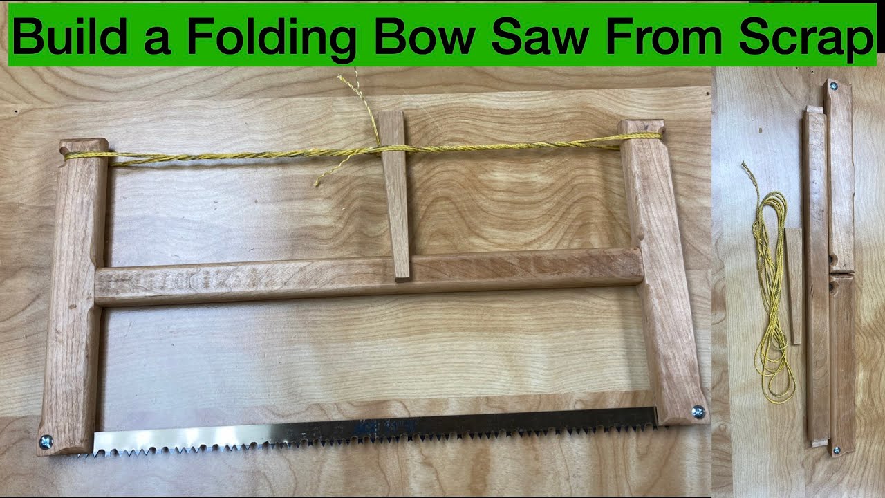 Build a 21" Folding Bow Saw from 1 Piece of Scrap Wood