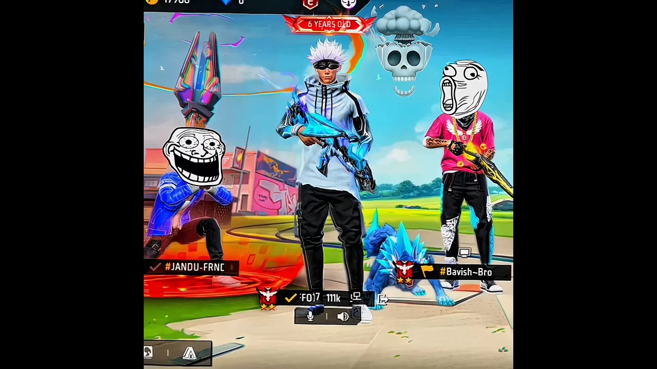 Free fire X Satoru Gojo ☠️ #shorts #freefire #freefireshorts #gojo #gff07