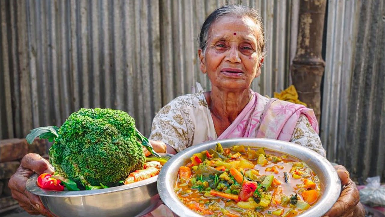 শীতের টাটকা সবজি দিয়ে ঠাকুরমার স্পেশাল রান্না | Healthy Mixed Veg Curry 🥦✨