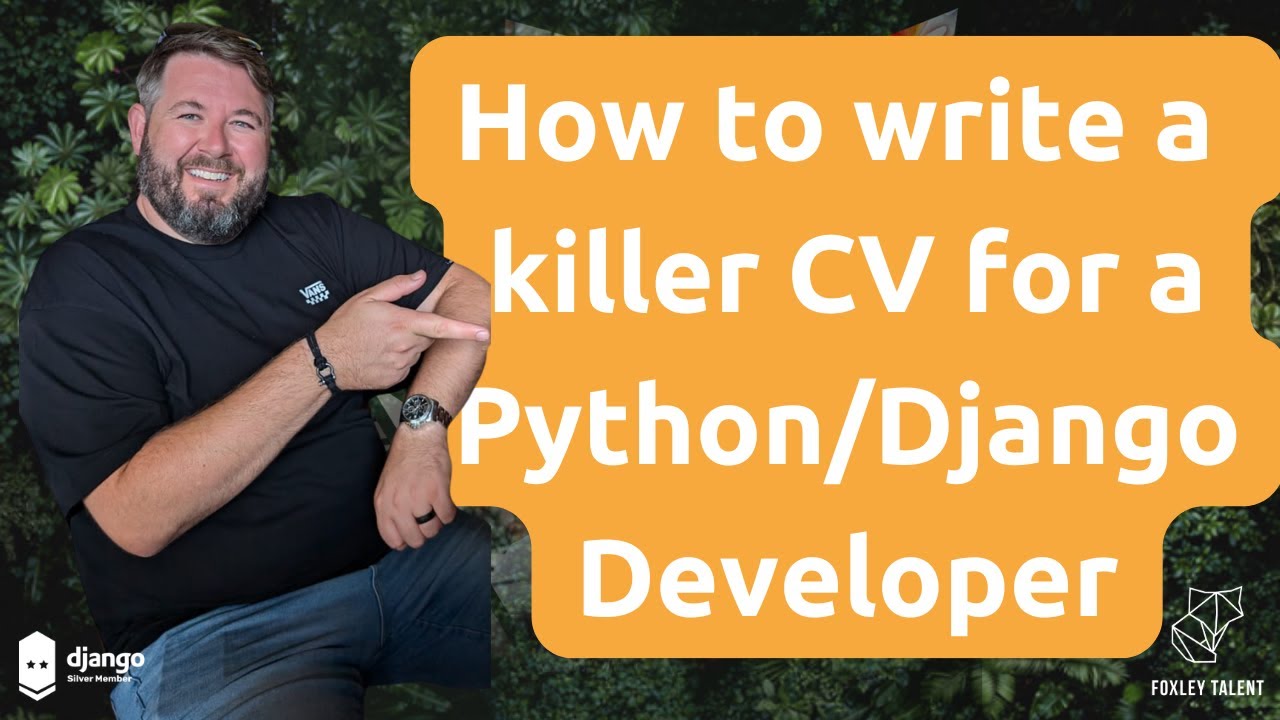 Write a killer new CV for a python developer job