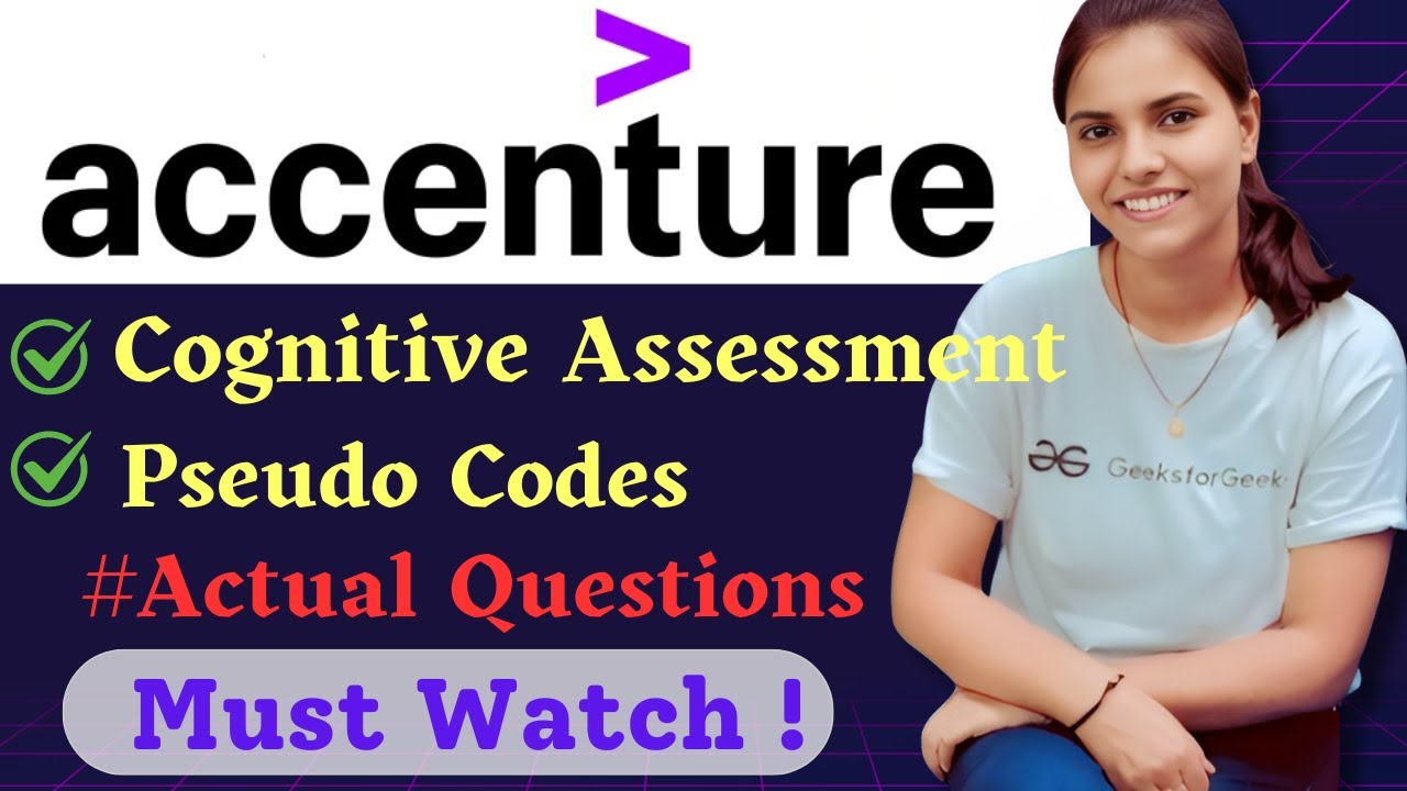 Accenture Exam Questions | #accenture_cognitive_assessment #accenture_pseudocodes_questions #hiring