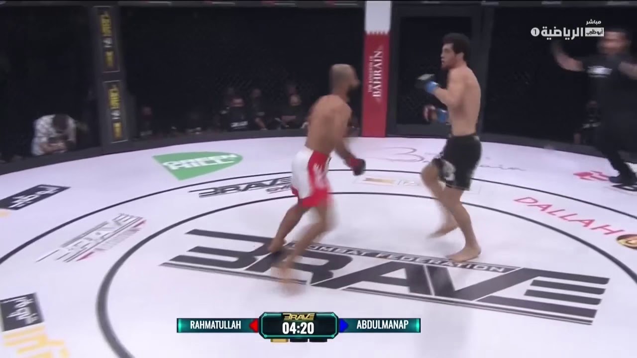 Victory of Qari Rahmatullah Yusufzai  🇦🇫 in 33 seconds in Brave MMA competitions