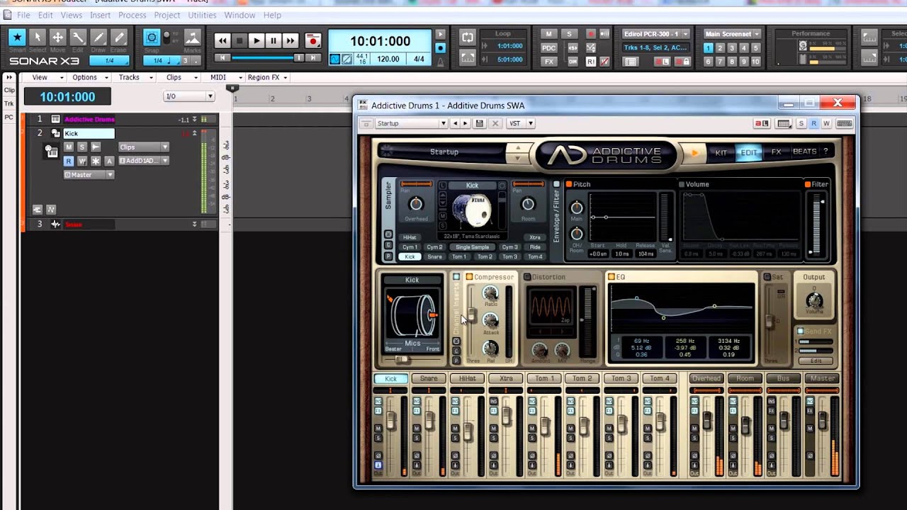 Cakewalk Sonar X3 Producer Music Production Software - Addictive Drums | Full Compass