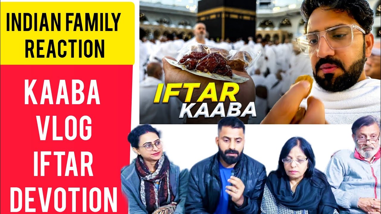 Indian Family Reaction on  Blesses with Iftar front of Kaaba shariff |काबा शरीफ़ 