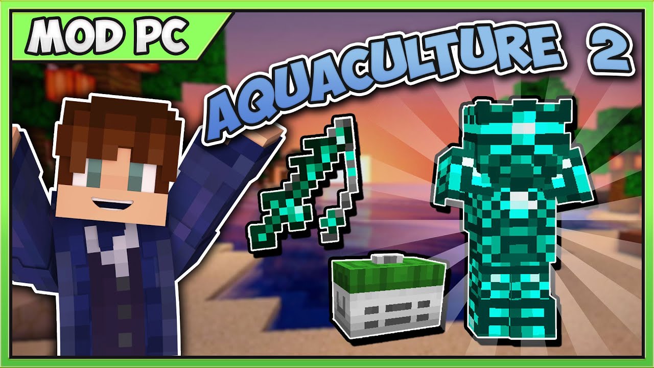 AQUACULTURE 2 MOD | MEJOR MOD DE PESCA (1.12.2 | 1.21.1)