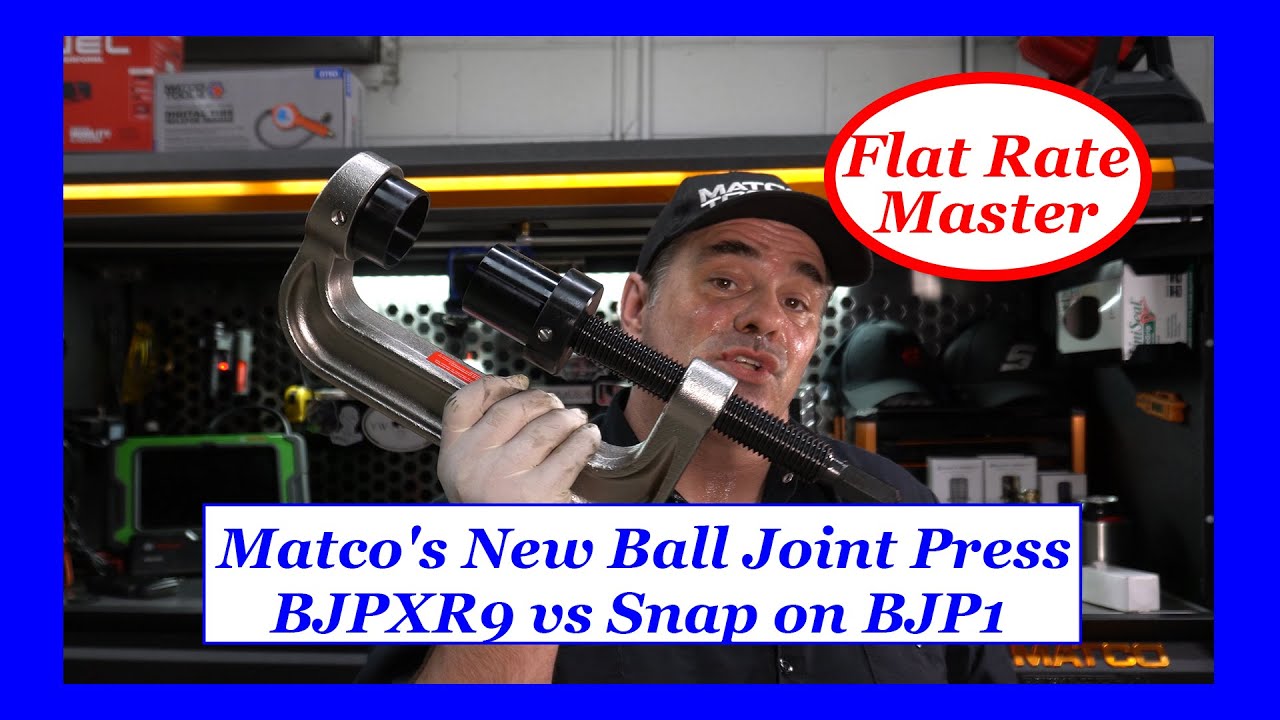 Comparing Matco's New Ball Joint Press BJPXR9 vs Snap on BJP1