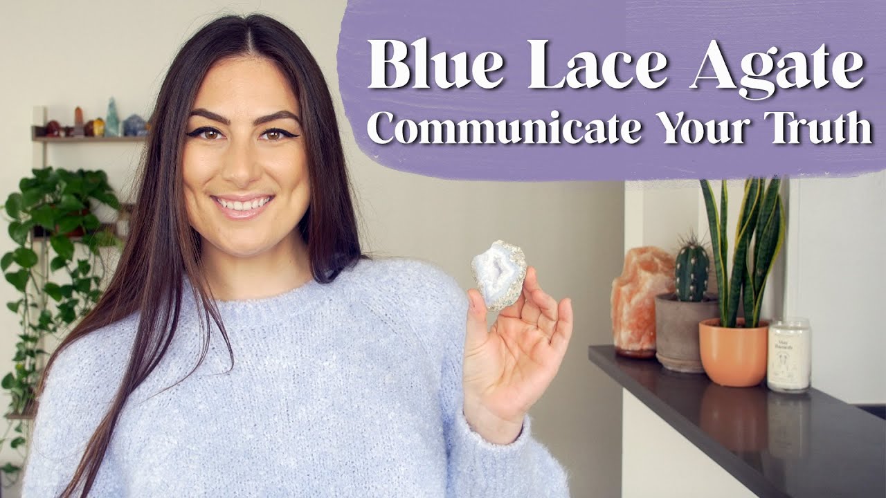 Blue Lace Agate Crystal Meaning • Communicate Your Truth