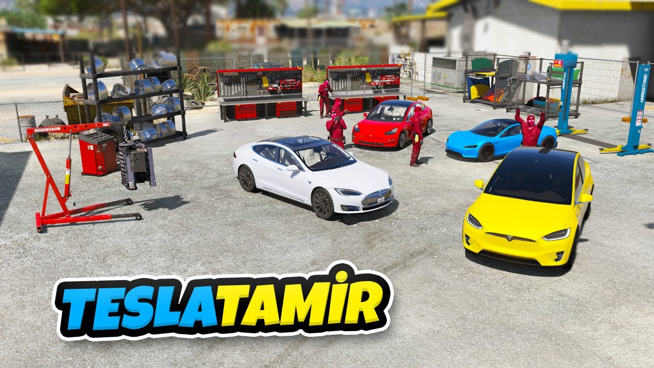 🔌Tesla Çöplüğündeki Arabalar Tamirci Örümceklere Gidiyor🔌GTA 5
