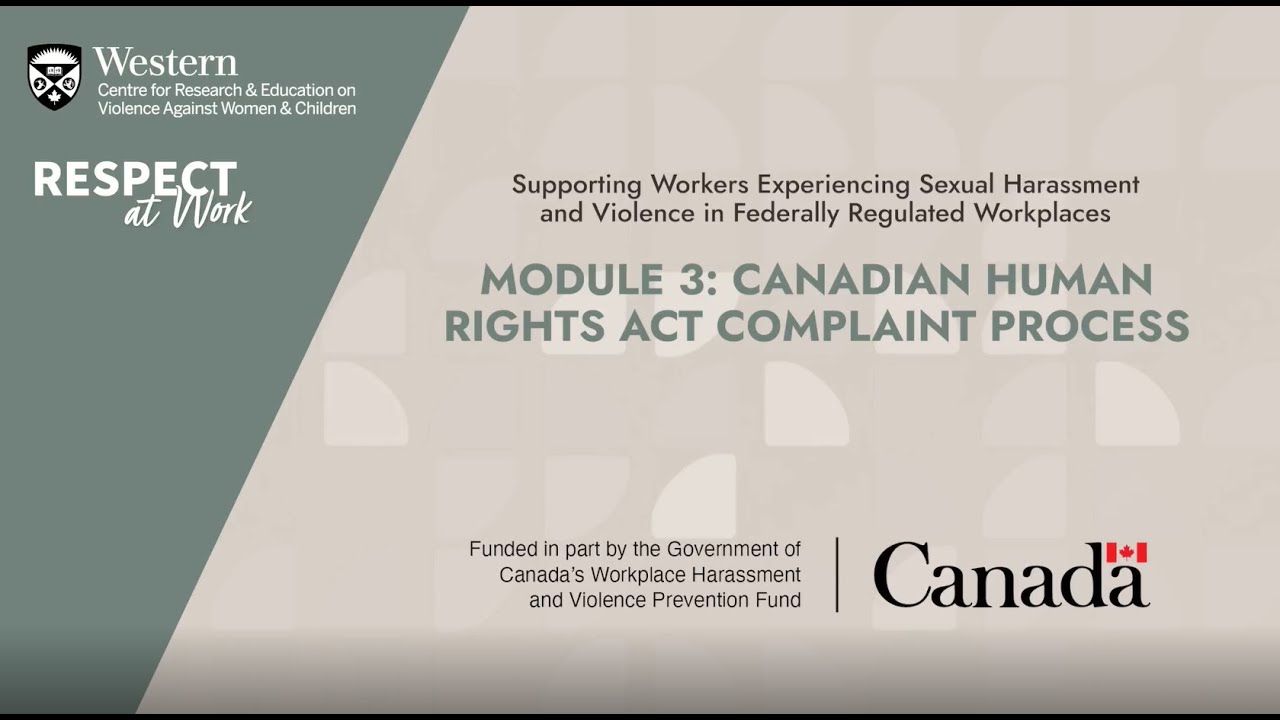 Module 3: Canadian Human Rights Complaint Process
