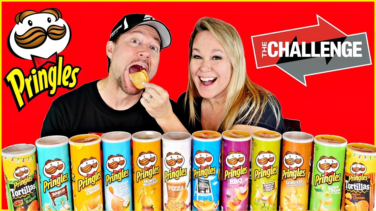 PRINGLES CHALLENGE  Cheryl & Bruce Pringle Challenge | Potato Chip CHALLENGE