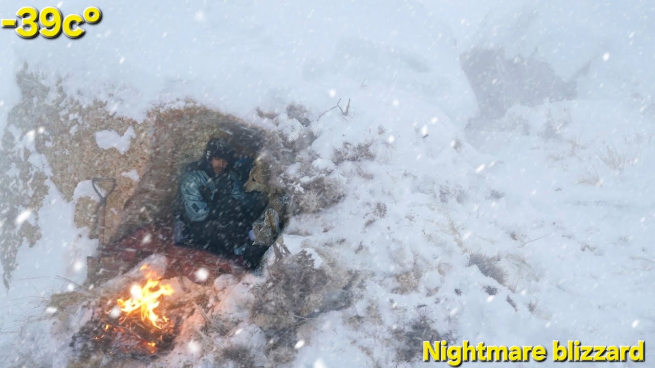Caught in Extreme Blizzard at 3750 Meters | Trying to survive in the Deadly Mountain cold
