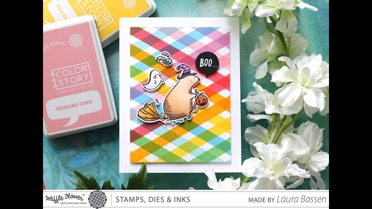 [WIW] Plaid Boo Card by Laura Bassen