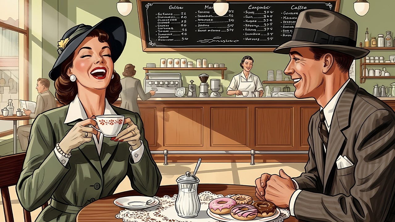 nostalgic 1940s café jazz for a warm morning coffee | relaxing vintage jazz playlist
