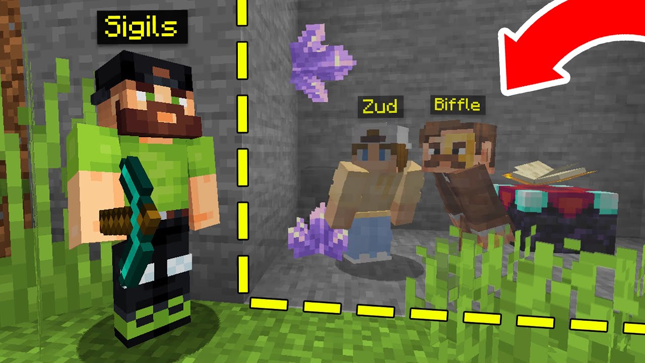 I Gave my Secret Base to Biffle in Camp Minecraft...