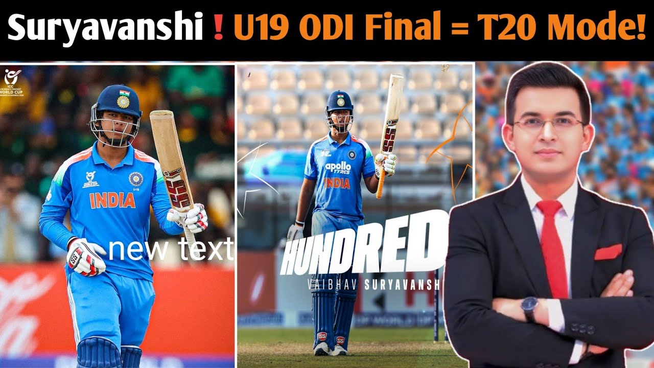 Vaibhav Suryavanshi 150* in U19 World Cup Final | ODI Played Like T20 | Future Indian Superstar*
