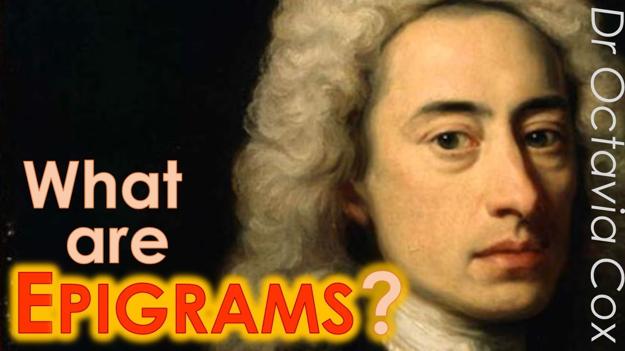 What is an EPIGRAM? What is EPIGRAMMATIC writing? Definition, Meaning, & Examples&mdash;LITERARY ANALYSIS