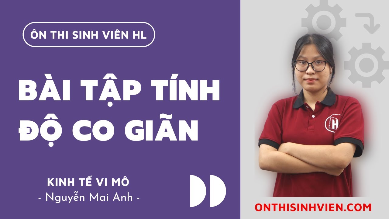 Bài tập tính độ co giãn - Kinh tế vi mô 1 NEU |👥 Nguyễn Mai Anh
