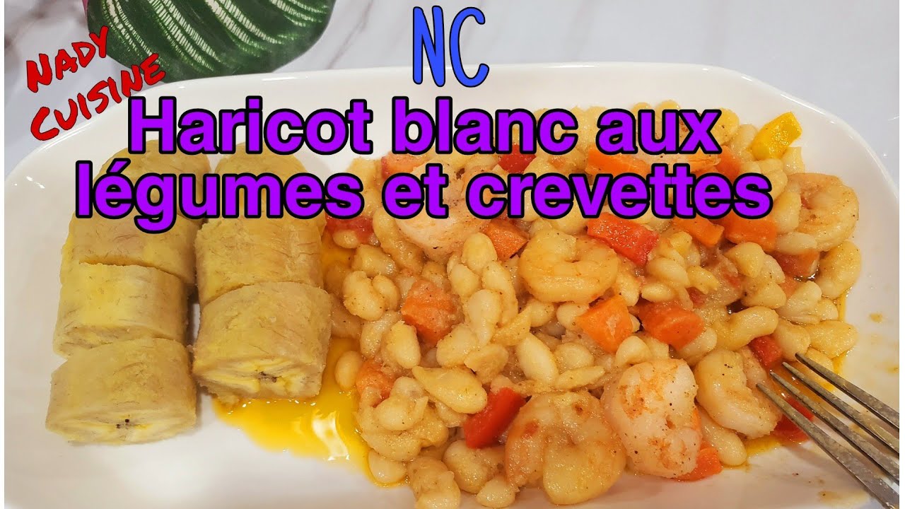 Haricot blanc aux légumes et aux crevettes fraîches que j'ai jamais mangé