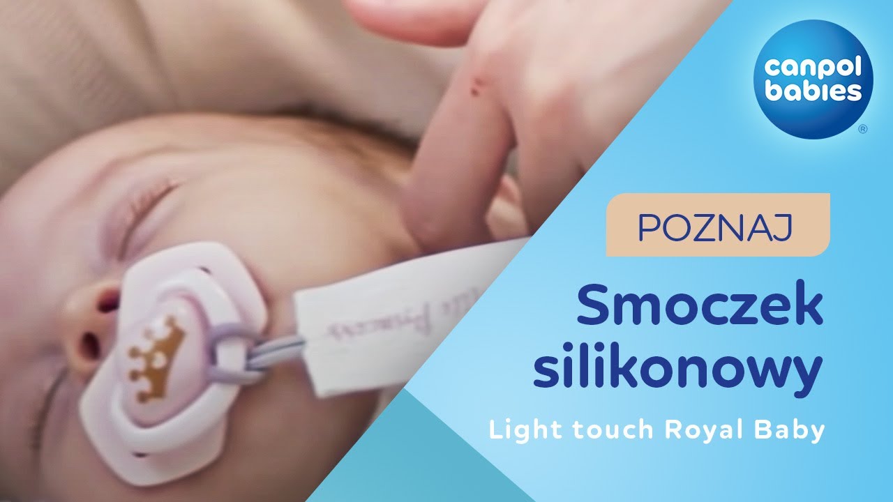 Smoczek silikonowy Light touch Royal Baby - Canpol babies ​👶🏻