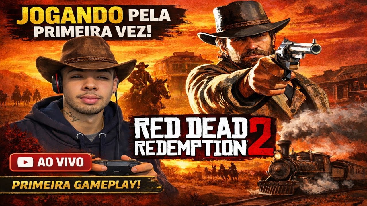 PRIMEIRA VEZ JOGANDO RED DEAD REDEMPTION 2 O INICIO AO VIVO